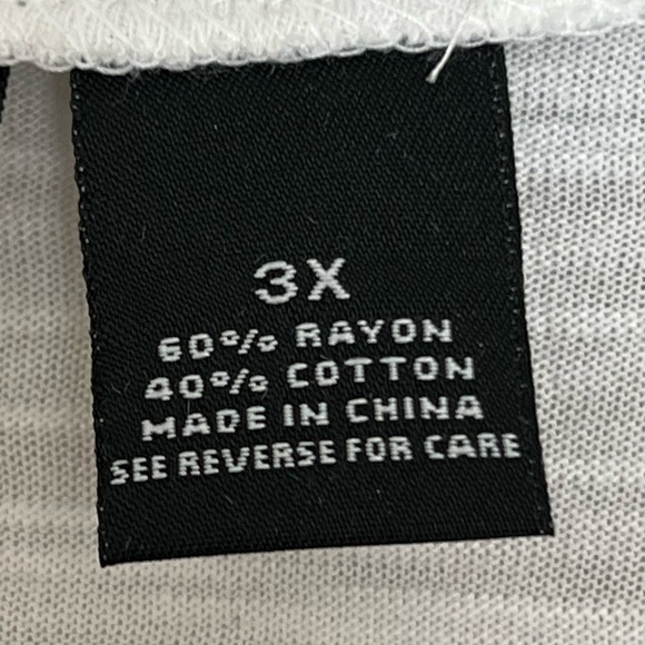 Bay Studio Plus White Open Front Cardigan with Crochet Lace Back 3X - Picture 2 of 6